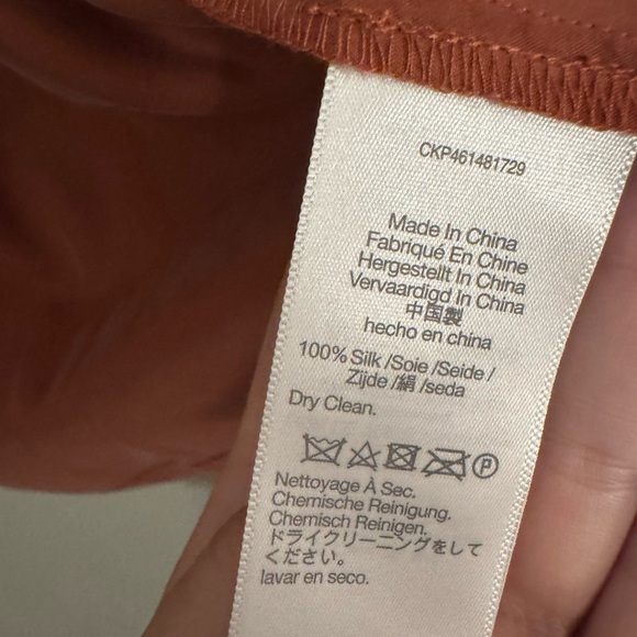 Madewell Silk Button-Up Top Medium - Picture 7 of 7